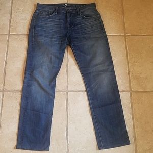 7 For All Mankind the straight jeans. Size 33